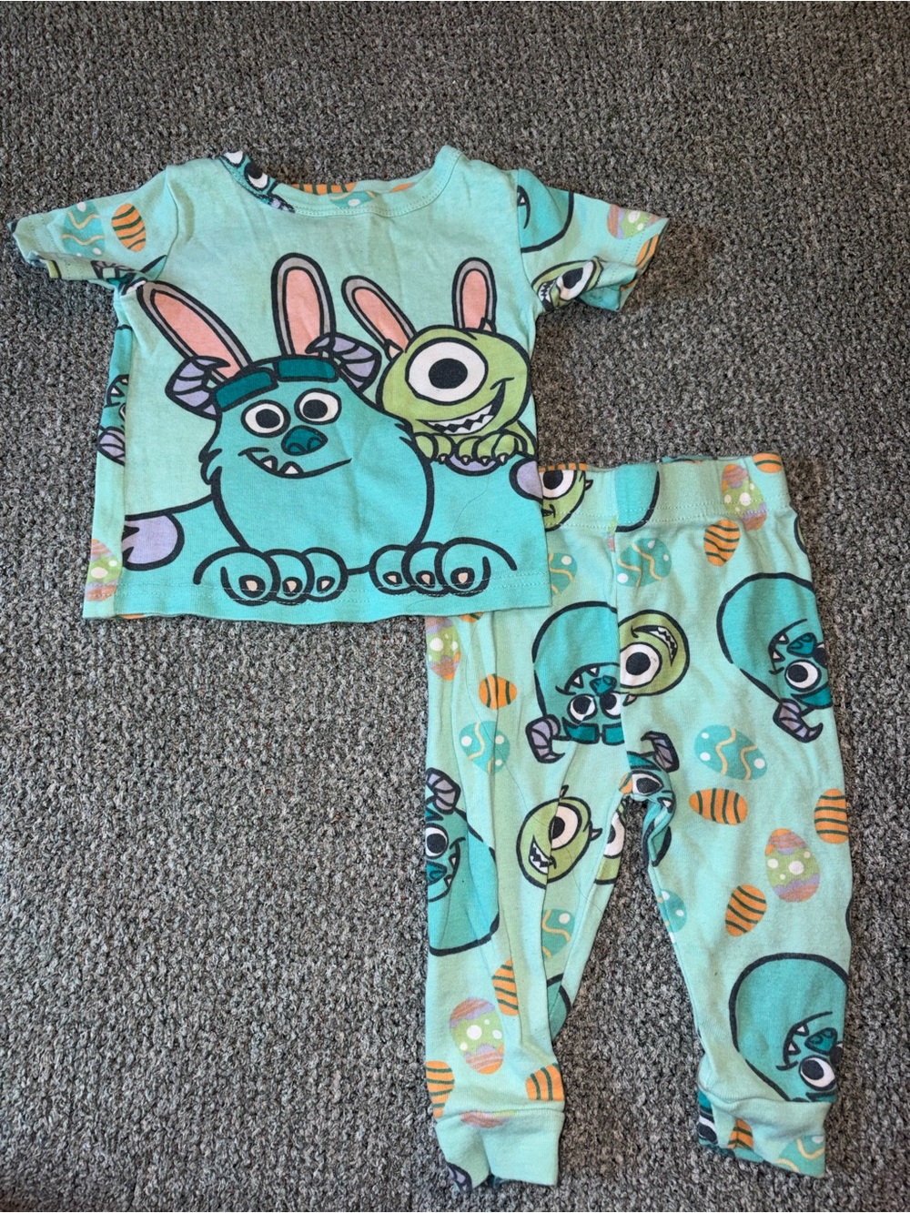 Disney Monsters Inc Easter Pajama Set